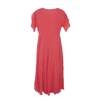 Coral Midi Dress
