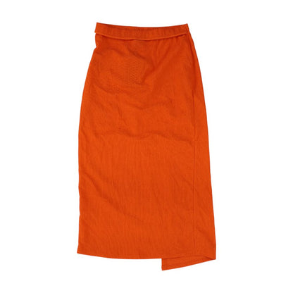 Orange Midi Skirt