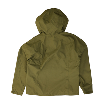 Green Solid Rain Jacket