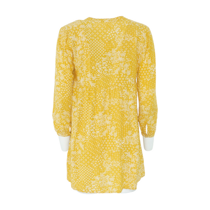 Yellow Floral Mini Dress