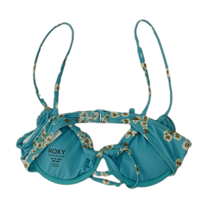 Blue Floral Swim Top