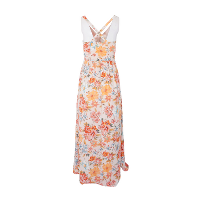 Pink Floral Maxi Dress