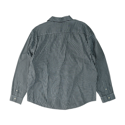 Blue Plaid Long Sleeve Button Down