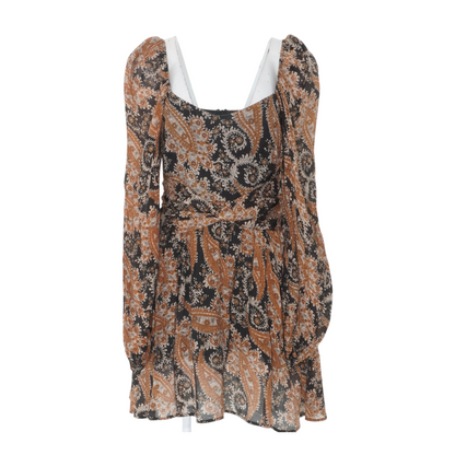 Black Floral Mini Dress