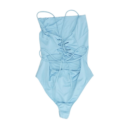 Blue Bodysuit Blouse