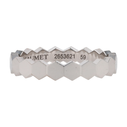 18K White Gold Band Ring