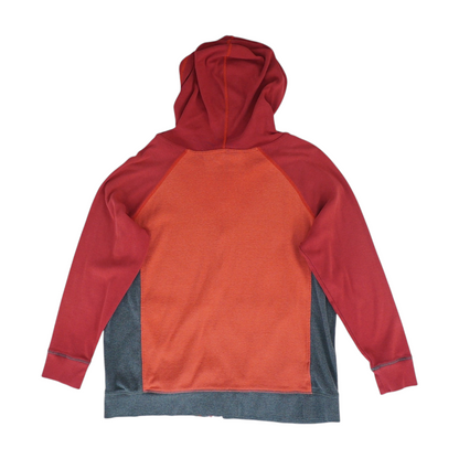 Red Color Block Jacket