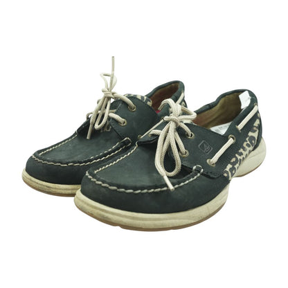 Black Boat Shoe Flats
