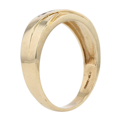 1/6 ctw 14K Yellow Gold Diamond Band Ring