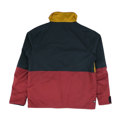 Red Color Block 1/4 Zip Pullover