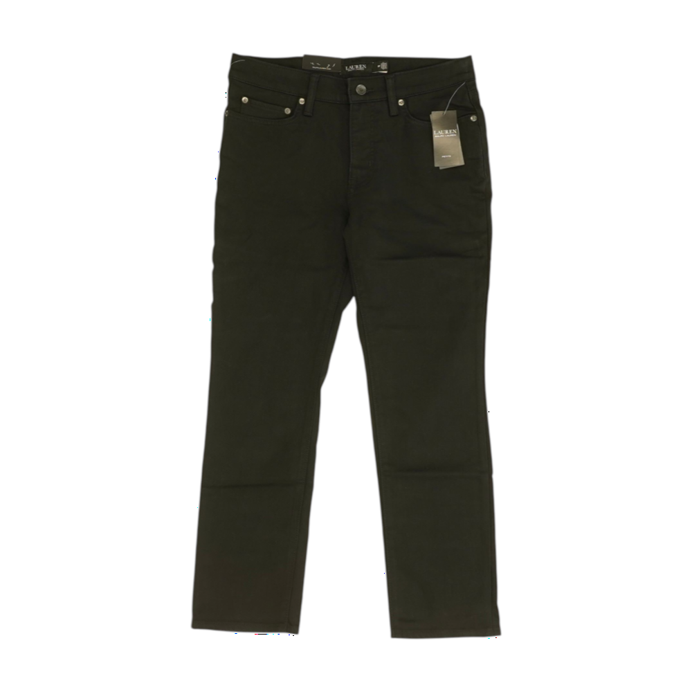 Black Petite Straight Jeans