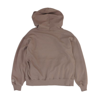 Mauve Solid Hoodie Pullover