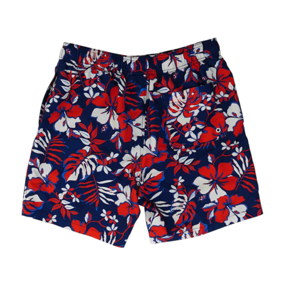 Red Tropical Swim Bottom