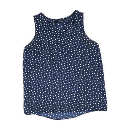 Navy Polka Dot Blouse