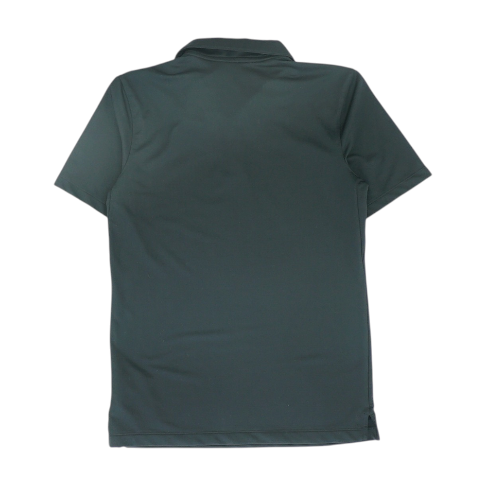 Black Solid Short Sleeve Polo