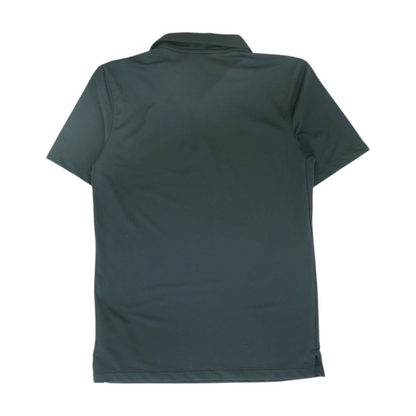 Black Solid Short Sleeve Polo