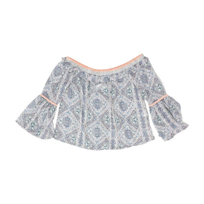 Multi Floral Long Sleeve Blouse