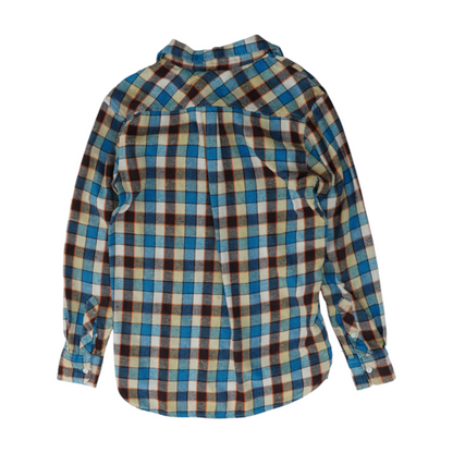 Blue Plaid Flannel Button Down