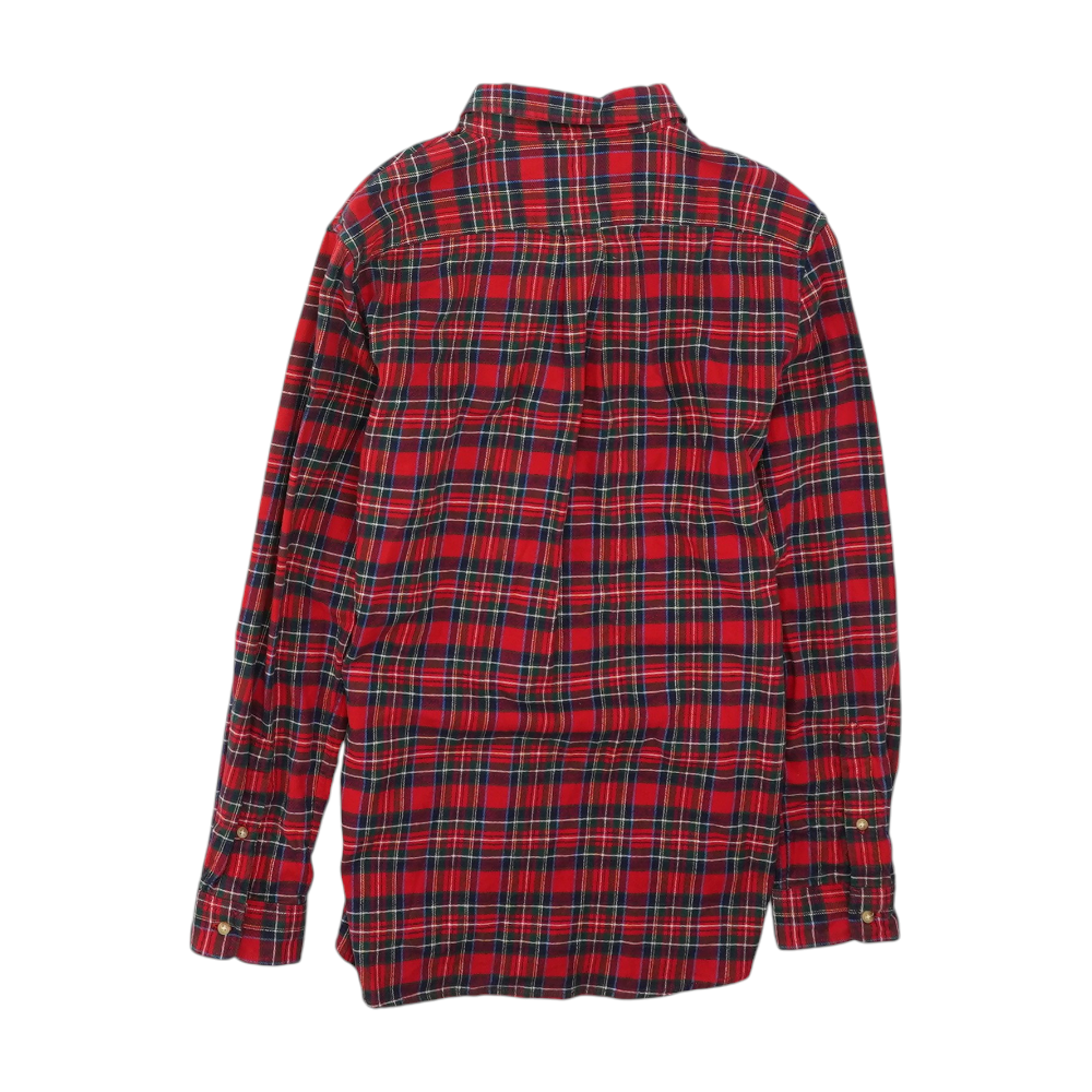 Red Plaid Flannel Button Down