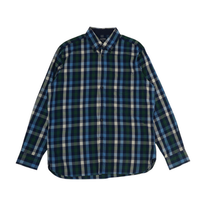 Blue Check Long Sleeve Button Down