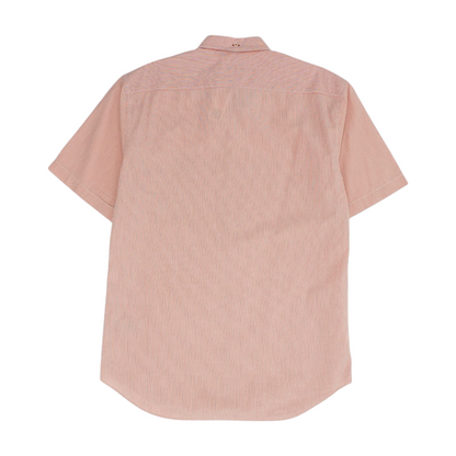 Red Striped Short Sleeve Button Down