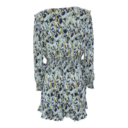 Green Print Mini Dress