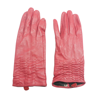 Red Leather Gloves