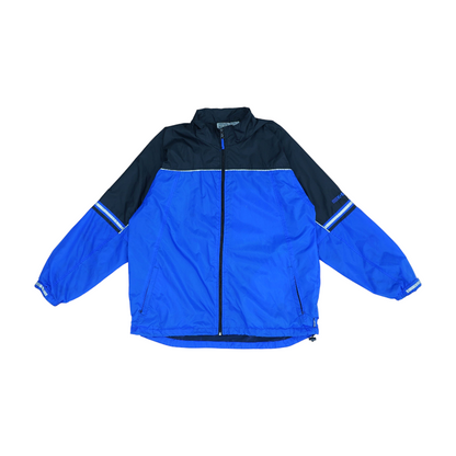 Vintage Blue Color Block Jacket