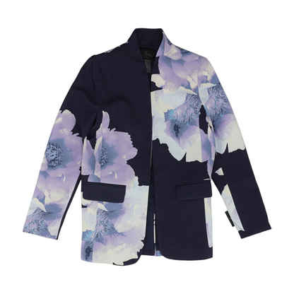 Navy Floral Blazer
