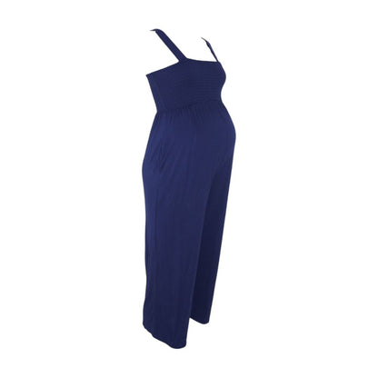 Navy Maternity Jumpsuit