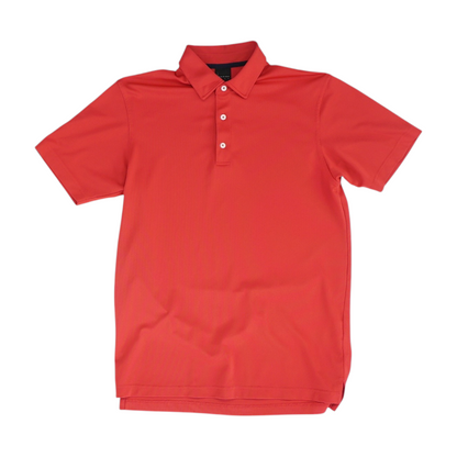 Red Solid Short Sleeve Polo