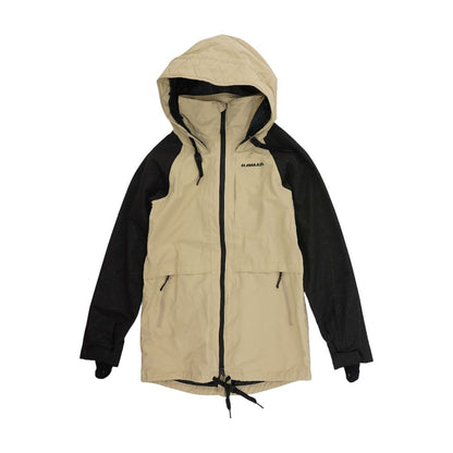 Tan Color Block Ski Jacket
