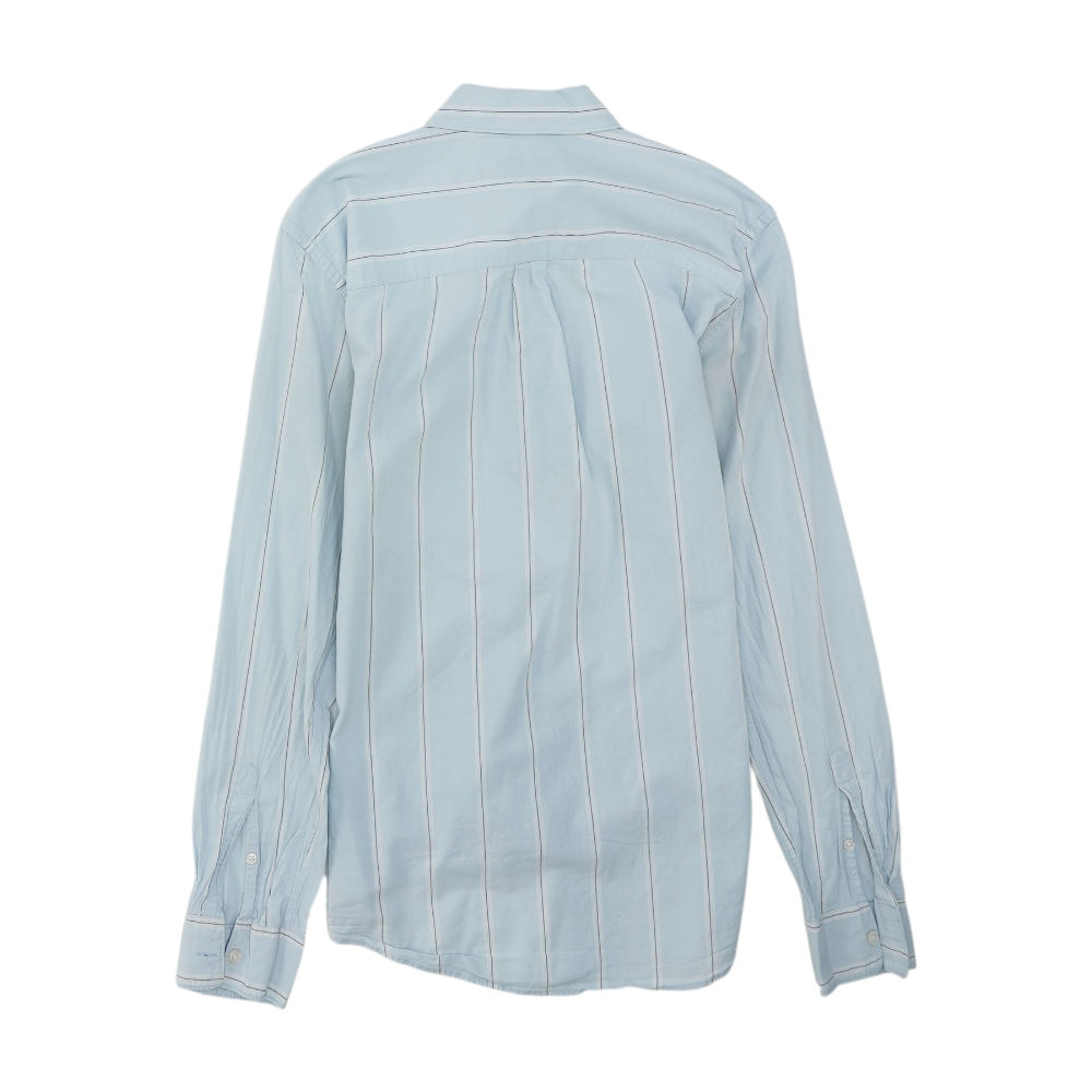 Blue Striped Long Sleeve Button Down