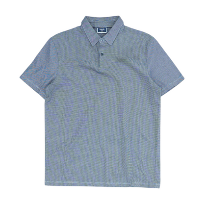 Navy Polka Dot Short Sleeve Polo