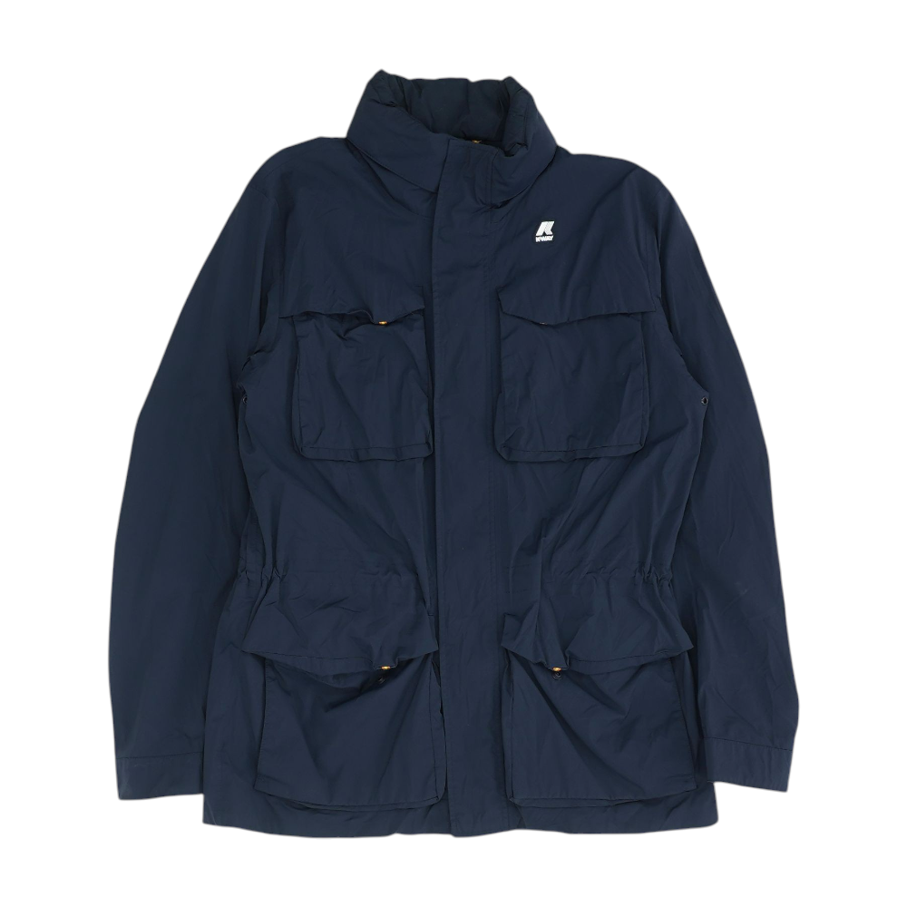 K Way Navy Solid Jacket – Image 1