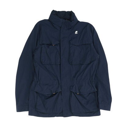 K Way Navy Solid Jacket – Image 1
