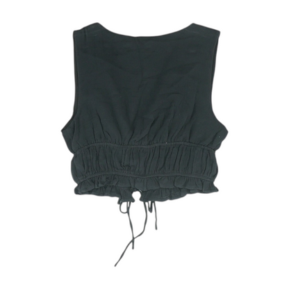 Black Cropped Blouse
