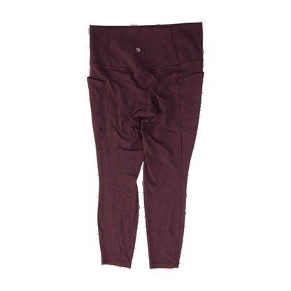 Maroon Active Leggings