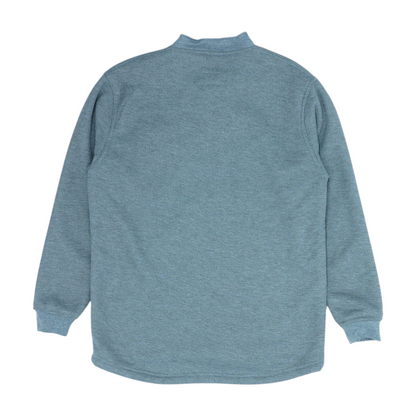Gray Solid 1/4 Zip Pullover