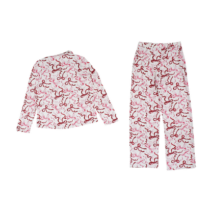 Pink Print Pajama Set