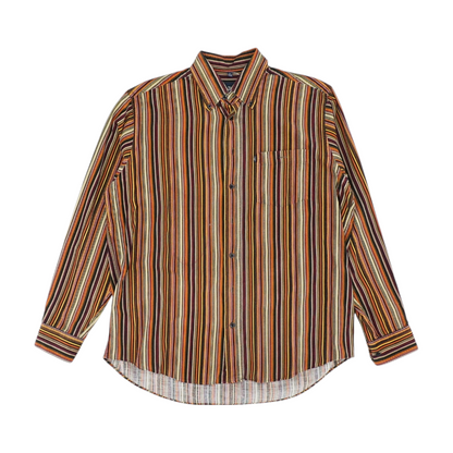 Multi Striped Long Sleeve Button Down