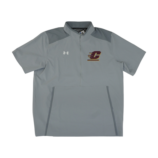 Gray Central Michigan University Graphic 1/4 Zip Pullover