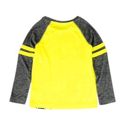 Neon Yellow Color Block Active T-Shirt