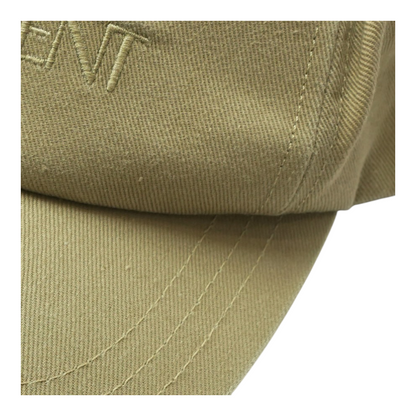 Beige Logo Embroidered Baseball Cap