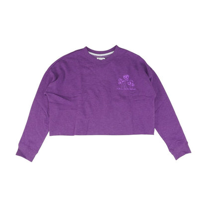 Purple Solid Sweatshirt