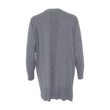89th & Madison Gray Plus Size Cardigan Sweater – Image 2