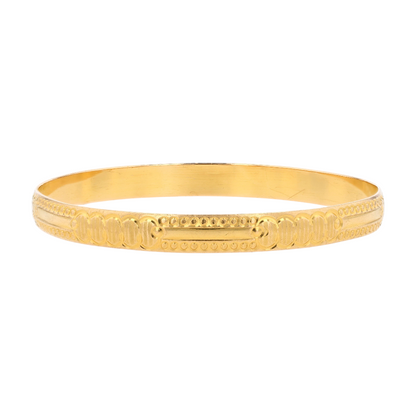 22K Sterling Silver Bangle Bracelet