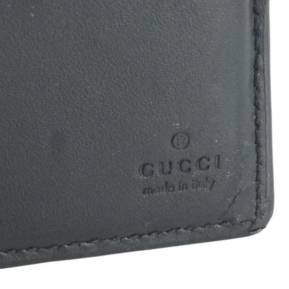 Black Guccissima Leather Bifold Wallet