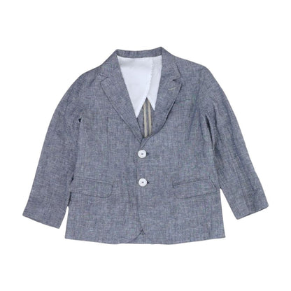 Blue Solid Sport Coat