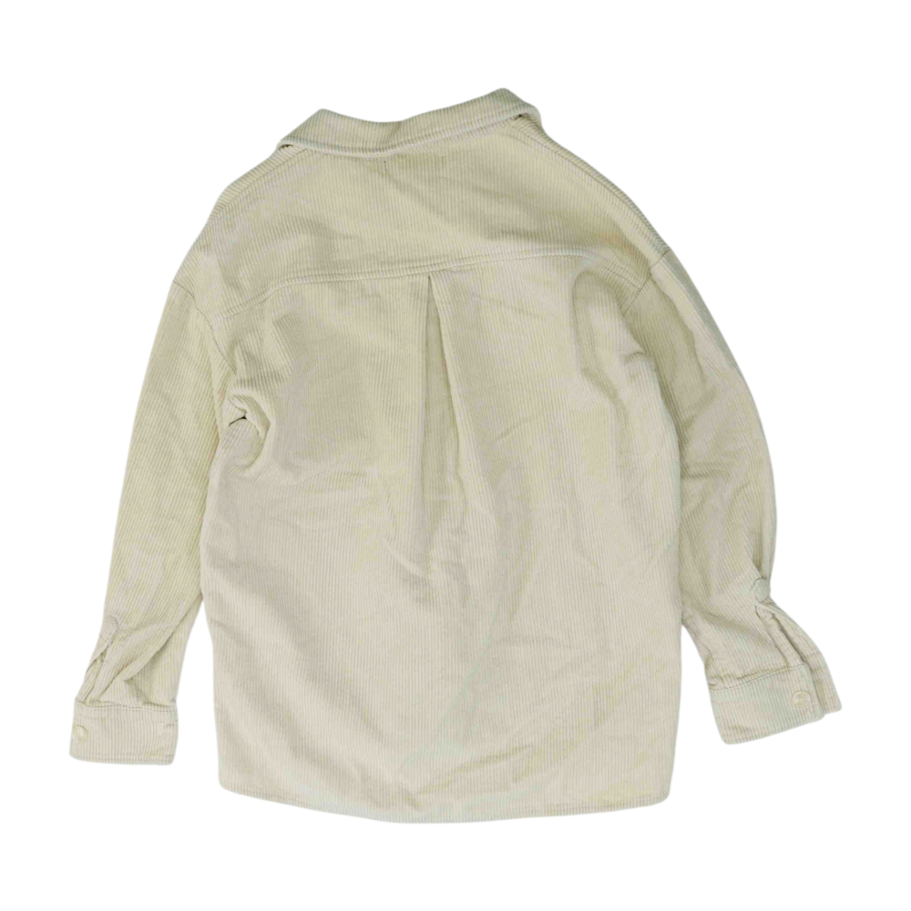 Beige Flannel Button Down